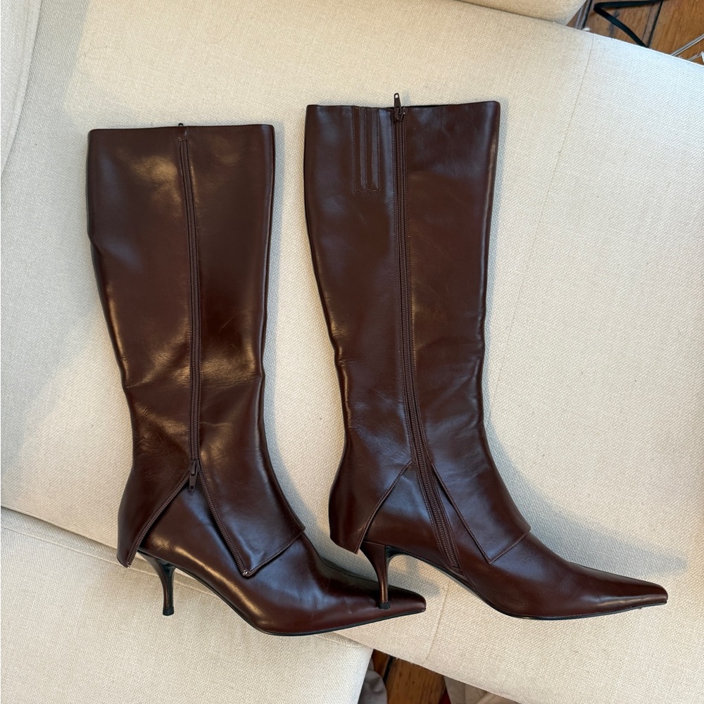 Jeffrey Campbell Dark Brown Heeled Boots